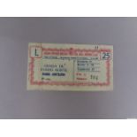 Real Madrid v Manchester United European Cup semi-final (1st Leg) match ticket, 1957