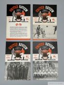 Four Manchester United European home match programmes, 1956-57