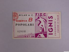 A.C. Milan v. Manchester United European Cup Semi-final ticket, 14th May 1958