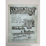 West Bromwich Albion v. Manchester United F.A.Cup 3rd round match programme,1939