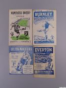 Four Manchester United away league match programmes, 1948-49
