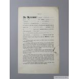 Manchester United Player's Contract for John Aston senior