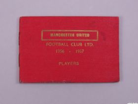Manchester United player's ticket issued to Jeff Whitefoot in 1956-57 Football League Championship