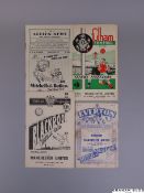 Four Manchester United away match programmes 1949-50