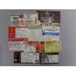 A quantity of Manchester United Ticket Stubs for Charity Shield, League Cup & League matches