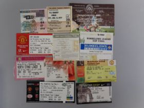 A quantity of Manchester United Ticket Stubs for Charity Shield, League Cup & League matches