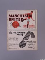 Manchester United v. Reading, F.A.Cup 3rd round, match programme, January 16th 1937