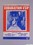 1953 Coronation Cup semi-final double match programme, 16th May 1953