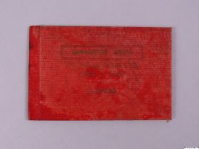 Manchester United player's ticket issued to Colin Webster in 1955-56 Football League Championship