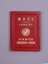 Manchester United season ticket for season 1936-37