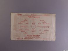 Manchester United v. Bolton Wanderers FL North War Cup Final match programme, 1945