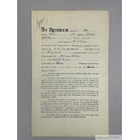 Manchester United Player's Contract for Tommy Ritchie