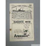 Grimsby Town v. Manchester United home match programme, 28th December 1946