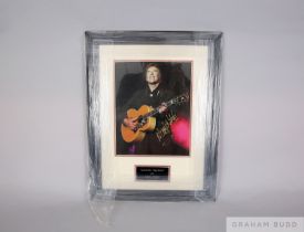 A hand signed colour photograph of Marty Wilde
