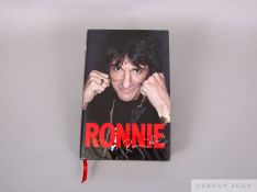 A copy of Ronnie Wood's autobiography "Ronnie"