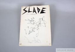 A set of autographs of the band Slade