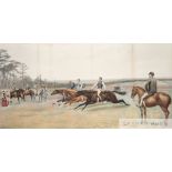 After Godfrey Douglas Giles (1857-1941) MORNING TRIAL ON THE GALLOPS large colour lithograph, 50