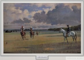 Neil Cawthorne, SEA (British, born 1936) TWO NEWMARKET HORSE RACING PRINTS i) The Limekilns, Henry