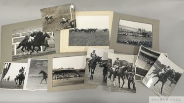 Various original racing photographs originally owned by the Newmarket-racehorse trainer George
