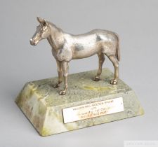 The William Hill Golden Spurs Award presented to Pat Eddery as 'Best Flat Race Jockey' in 1975, in
