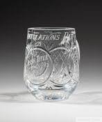 Crystal tankard commemorating Pat Eddery's Irish Champion Flat Race Jockey title in 1982,