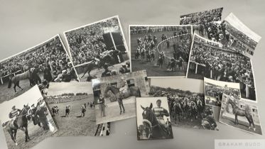 A group of 14 official photographs of Nimbus and his victory in the 1949 Derby, including a superb