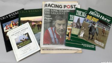 Collection of horse racing journals and magazines, with publication dates between 1905 and 2022,