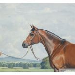 Michael Jeffery (British, 1941-2013) GALILEO AT COOLMORE unsigned, painted circa 2004, oil on