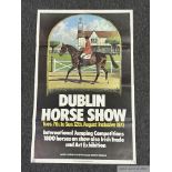 Poster for the 1973 Dublin Horse Show, artist's monogram in the plate, published by Browne & Nolan