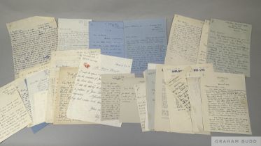 Congratulatory letters sent to Mrs Marion Glenister the owner of Nimbus winner of the 1949 Derby, of