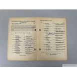 Lester Piggott-signed racecard for the win on Meadow Court in the 1965 Irish Derby, signature in