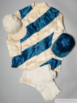 Vic Smyth memorabilia, comprising a pair of his jockey breeches circa 1920s, by Bedford Riding