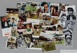 Forty-two various horse-racing related, cards and photographs