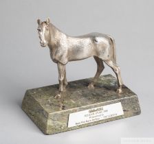 The William Hill Golden Spurs Award presented to Pat Eddery as 'Best Flat Race Jockey' in 1985, in