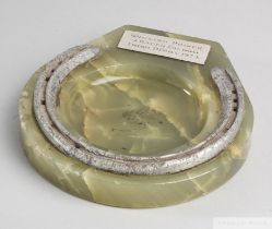 From the Pat Eddery Collection: a racing plate worn by English Prince when winning the 1974 Irish