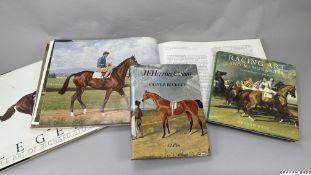 Collection of eight books on horse racing art, Racing Art and Memorabilia: A Celebration of the Turf