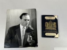 Peter O'Sullevan's first passport issued by the British Foreign Office 23rd September 1935, No.