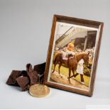 Memorabilia relating to Pat Eddery riding in international jockey competitions in South Africa,