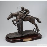 The trophy for the Ian Williams Owners Novices' Chase won by Mr & Mrs Peter Thompson's 'Mighty