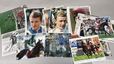 Collection of autographs of top jockeys and trainers,