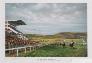 Rhys Jenkins (British, 20th century) TWO HORSE RACING PRINTS both signed by the artist i) The