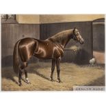 After Alfred Charles Havell (1855-1928) THE RACEHORSE AND STALLION "BEND OR" colour lithograph