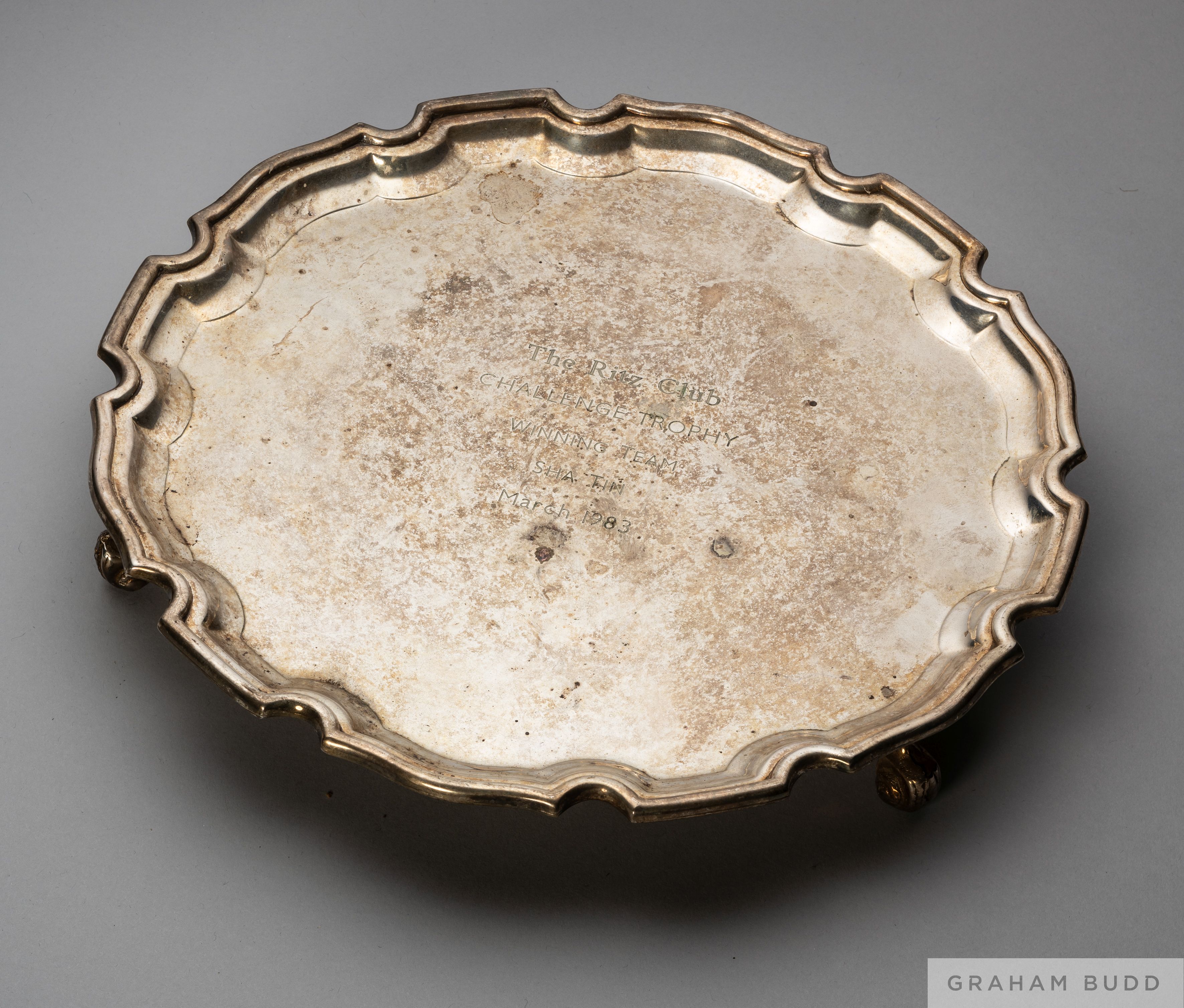 A group of six presentations to the jockey Pat Eddery for being on the winning team in the Ritz Club - Image 4 of 5