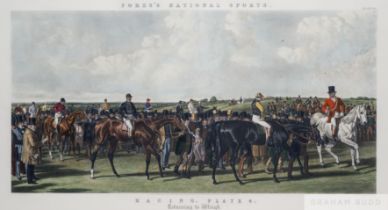 After John Frederick Herring senior (1795-1865) a large set of four Racing Prints from the Fores's