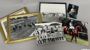 Ten framed photographs from the Pat Eddery Collection, including examples from the earlier part of