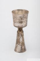 A Champion Flat Race Jockey trophy presented to Pat Eddery between 1974 and 1977, in the form of a