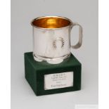 The winning jockey’s trophy presented to Pat Eddery for the victory on Old Country in the 1982