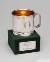 The winning jockey’s trophy presented to Pat Eddery for the victory on Old Country in the 1982