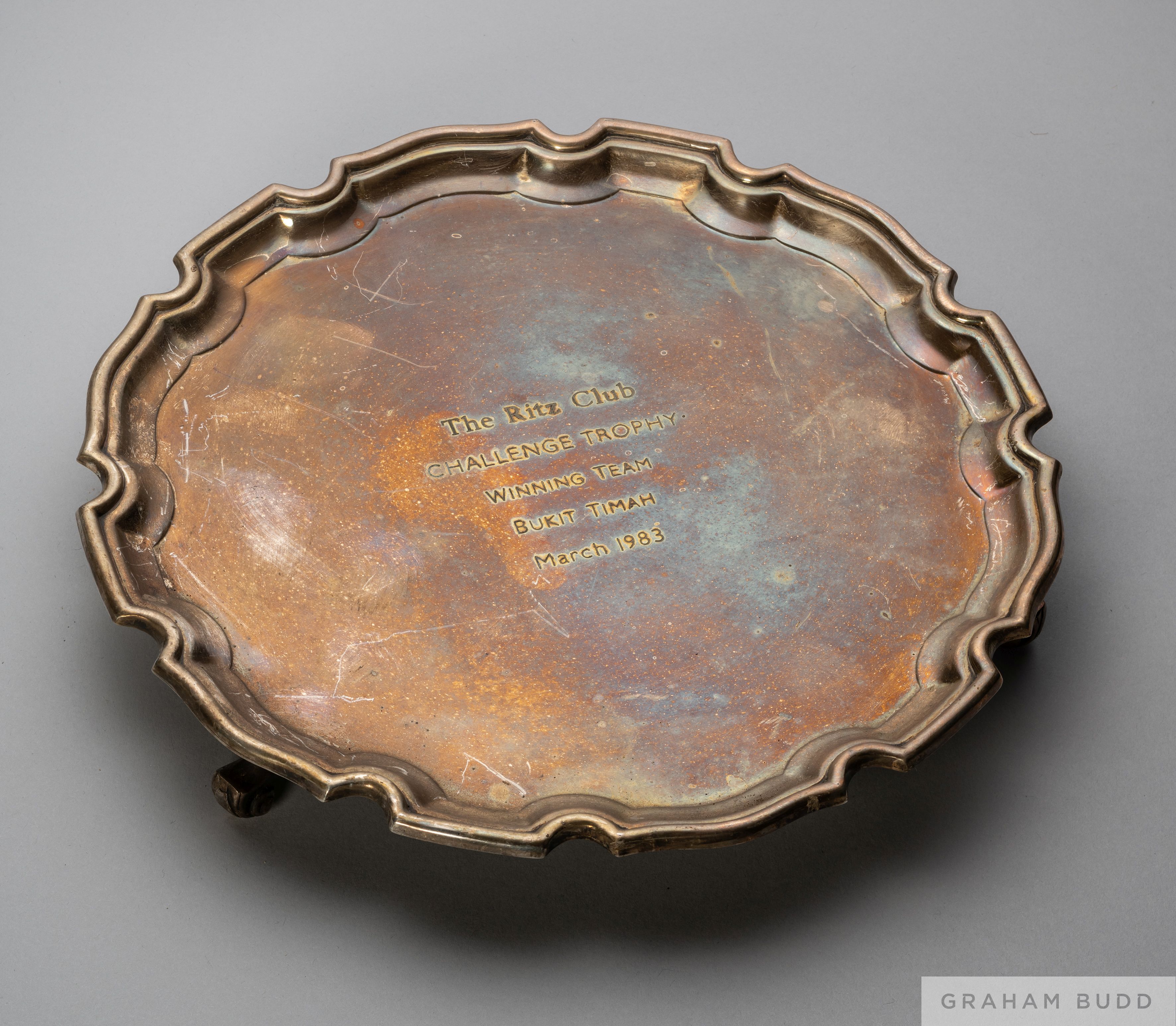 A group of six presentations to the jockey Pat Eddery for being on the winning team in the Ritz Club - Image 3 of 5