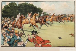 Cecil Aldin (British, 1870-1935) THE BLUEMARKET RACES - THE START Chromolithograph, published by